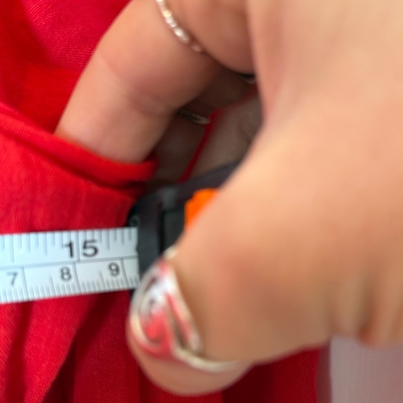 ✌🏼❤️ Free People Corset Medieval Bohemian Gypsy Red Women's Tie Hippie Top Small - Picture 3 of 8